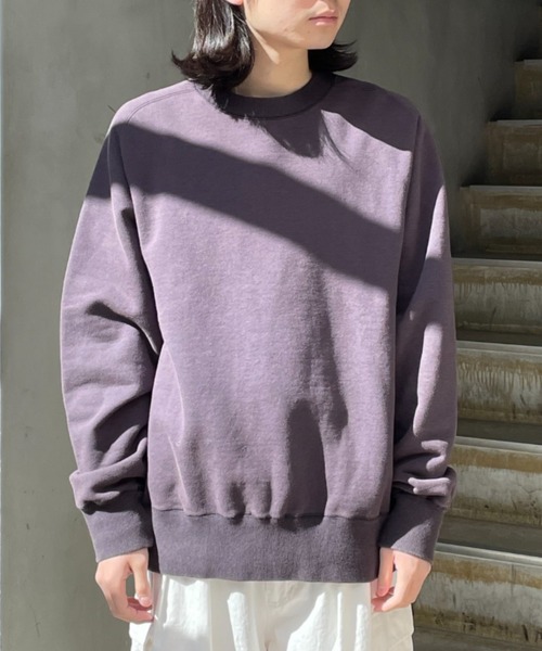 URU（ウル）の「URU/ウル/CREW NECK SWEAT（スウェット・メンズ・ネイビー/モスグリーン/ピンク・1/3/2）」の8枚目の写真