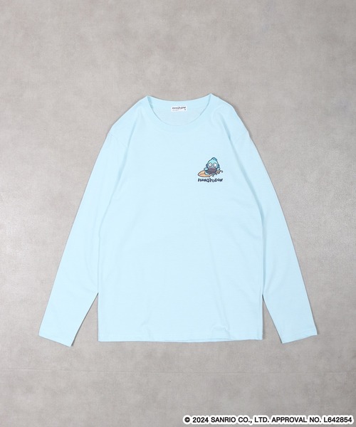 sanrio(サンリオ)の「sanrio characters ハンギョドン 長袖Tシャツ(Tシャツ/カットソー・メンズ・エメラルド/ライトグリーン/ホワイト/ブラック/サックスブルー/ネイビー・L/M/LL)」の17枚目の写真