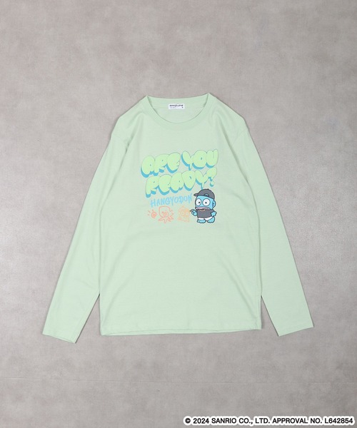 sanrio(サンリオ)の「sanrio characters ハンギョドン 長袖Tシャツ(Tシャツ/カットソー・メンズ・エメラルド/ライトグリーン/ホワイト/ブラック/サックスブルー/ネイビー・L/M/LL)」の9枚目の写真
