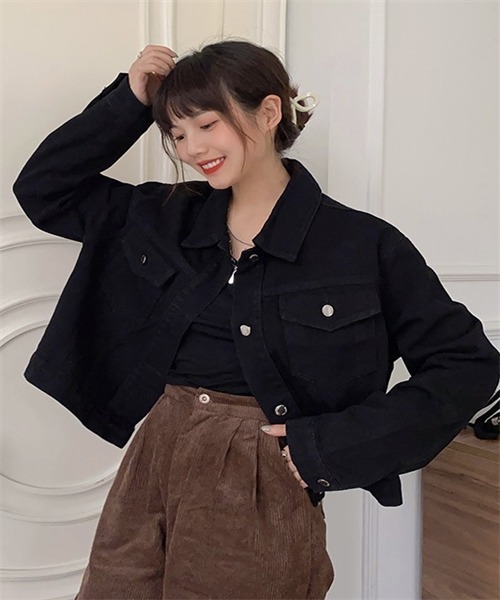 新品タグ付き⭐️girlish⭐️ランタンデニムジャケット Gジャン