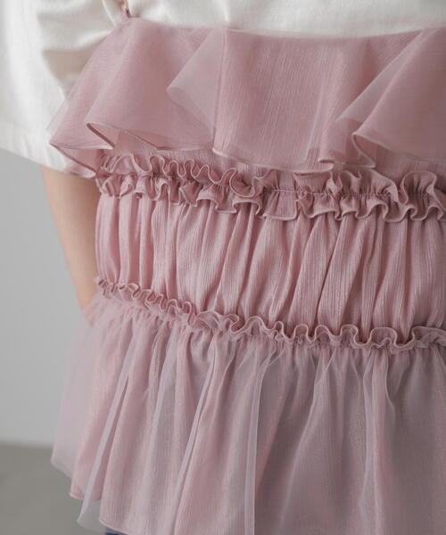 FREE'S MART（フリーズマート）の「◆フリルキャミソール（シャツ/ブラウス・レディース・ブラック/ピンク/ホワイト・FREE）」の20枚目の写真