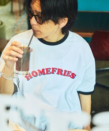 FREAK'S STORE | 限定展開 Relax Fit リラックスフィット フロントプリント クルーネック Tシャツ/Diner Menu Assortment(Tシャツ/カットソー)