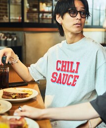 FREAK'S STORE | 限定展開 Relax Fit リラックスフィット フロントプリント クルーネック Tシャツ/Diner Menu Assortment(Tシャツ/カットソー)