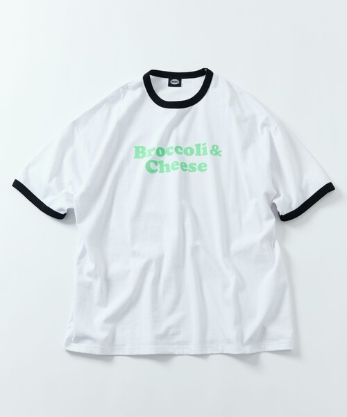 2色 VネックTシャツ リラックス ラフ ルーズ プリントTシャツ VネックスリムフィットTシャツ【ライトオレンジ】