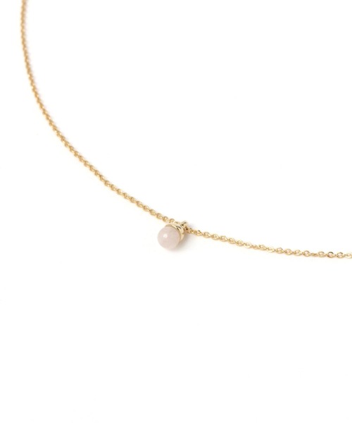 studio CLIP（スタディオクリップ）の「《made in japan》プチ天然石ネックレス（ネックレス・レディース・ピンク/ライトグリーン/パープル・FREE）」の3枚目の写真