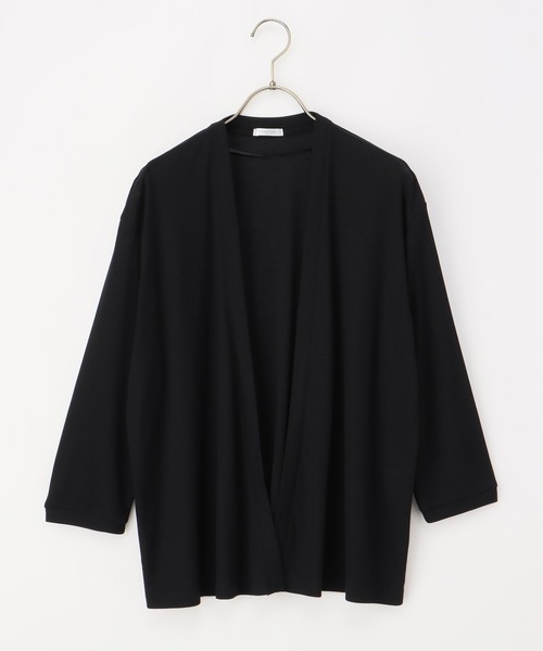 Honeys（ハニーズ）の「８分袖トッパーカーディガン（カーディガン/ボレロ・レディース・ブラック/ブルーグリーン/オレンジ/ベージュ/ライトグレー・M/L/LL）」の14枚目の写真