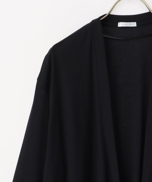 Honeys（ハニーズ）の「８分袖トッパーカーディガン（カーディガン/ボレロ・レディース・ブラック/ブルーグリーン/オレンジ/ベージュ/ライトグレー・M/L/LL）」の15枚目の写真