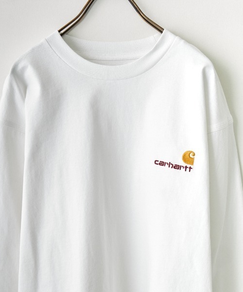 Carhartt 大人気 American Script ロゴ 刺繍 長袖 Tシャツ ロンT Carhartt 大人気 American Script ロゴ 刺繍 長袖 Tシャツ ロンT