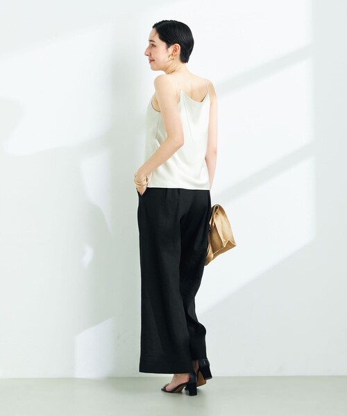 NOLLEY’S（ノーリーズ）の「オトナサテン2WAYキャミソール（キャミソール・レディース・ブラック/ホワイト/ベージュ・38）」の14枚目の写真