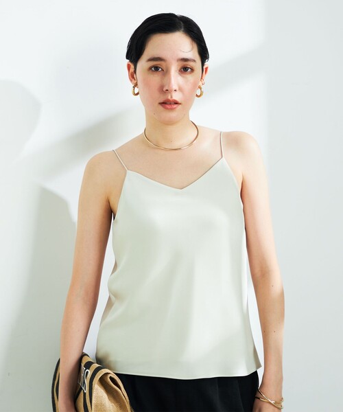 NOLLEY’S（ノーリーズ）の「オトナサテン2WAYキャミソール（キャミソール・レディース・ブラック/ホワイト/ベージュ・38）」の16枚目の写真