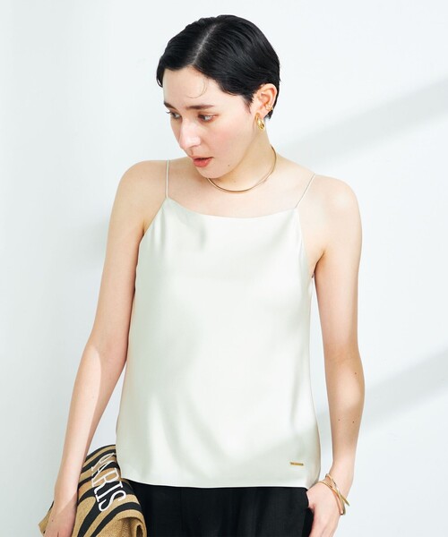 NOLLEY’S（ノーリーズ）の「オトナサテン2WAYキャミソール（キャミソール・レディース・ブラック/ホワイト/ベージュ・38）」の19枚目の写真