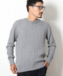 GLOBAL WORK | ７ゲージケーブルニットプルオーバー/567423 (ニット/セーター)