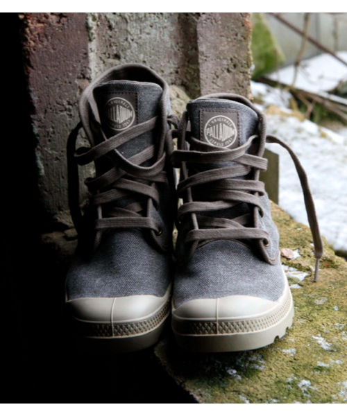 PALLADIUM（パラディウム）の「PALLADIUM/パラディウム Pampa HI/パンパハイ（スニーカー・メンズ・ホワイト/サンドグレー/ダークグリーン/サンドベージュ/ブラック/グリーン系その他/カーキ/グレー・26.5cm/27.5cm/26.0cm/25.0cm/27.0cm/25.5cm/28.0cm/28.5cm/29.0cm/28cm/27cm/25cm/26cm/29cm）」の5枚目の写真