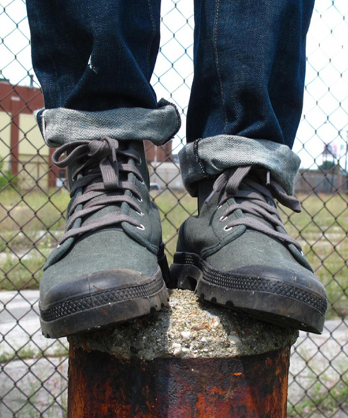 PALLADIUM（パラディウム）の「PALLADIUM/パラディウム Pampa HI/パンパハイ（スニーカー・メンズ・ホワイト/サンドグレー/ダークグリーン/サンドベージュ/ブラック/グリーン系その他/カーキ/グレー・26.5cm/27.5cm/26.0cm/25.0cm/27.0cm/25.5cm/28.0cm/28.5cm/29.0cm/28cm/27cm/25cm/26cm/29cm）」の7枚目の写真