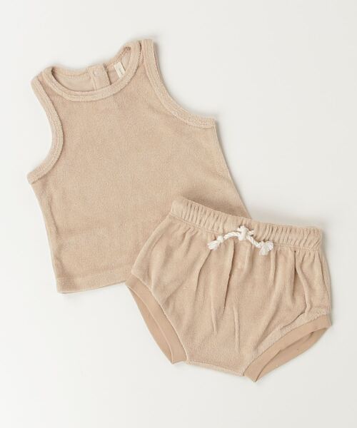 【セール】■Quincy Mae■TERRY TANK + SHORT SET | BLUSH（その他ベビー用品）｜Quincy Mae（クインシーメイ）