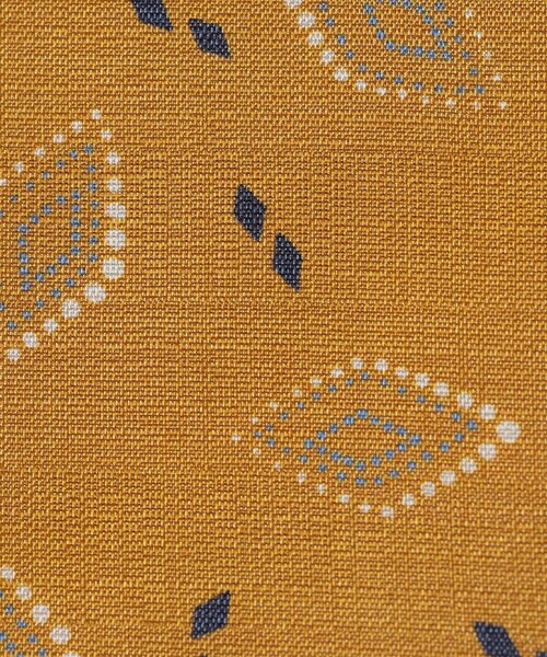 SHIPS（シップス）の「SHIPS: LUXURY シルク プリント スクエア コンビ ネクタイ（ネクタイ・メンズ・マスタード/ブラウン/ライム/ブラック・9）」の7枚目の写真