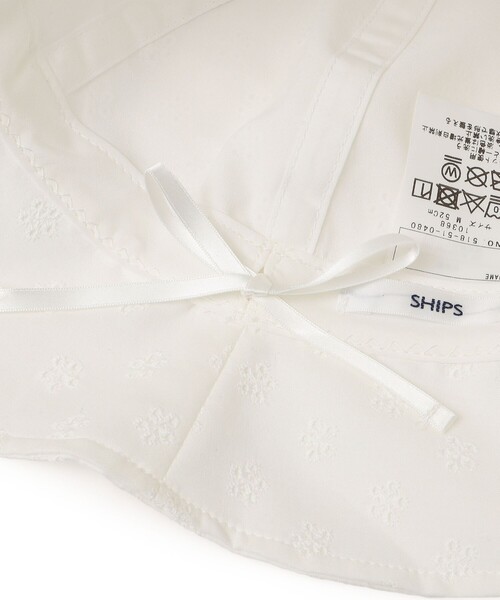 SHIPS（シップス）の「SHIPS KIDS:〈UVカット〉レース ベビー ハット（ハット・キッズ・ホワイト・SMALL/MEDIUM）」の5枚目の写真