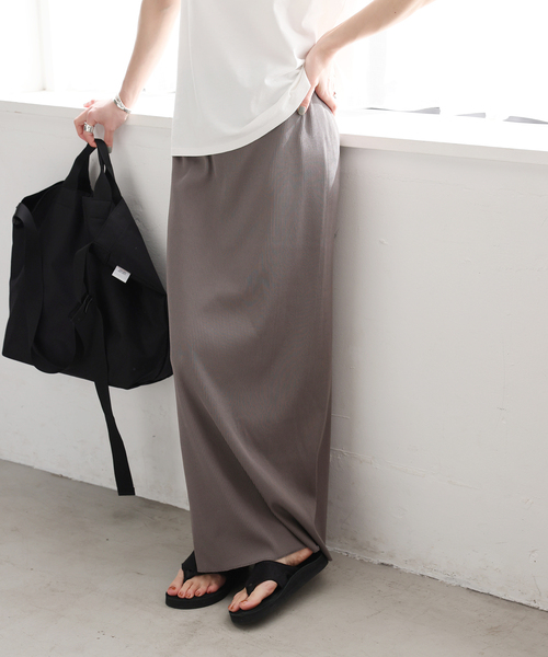 JOURNAL STANDARD（ジャーナルスタンダード）の「《追加2》ハリヌキテレコロングスカート（スカート・レディース・チャコールグレー/ブラック・FREE）」の2枚目の写真