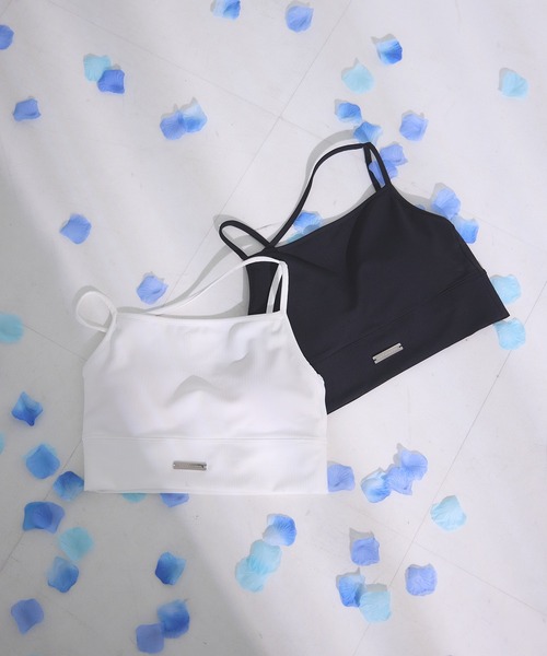 ANDGEEBEE(アンジービー)の「アシメキャミソールインナー(タンクトップ・レディース・ブラック/ホワイト・FREE)」の11枚目の写真