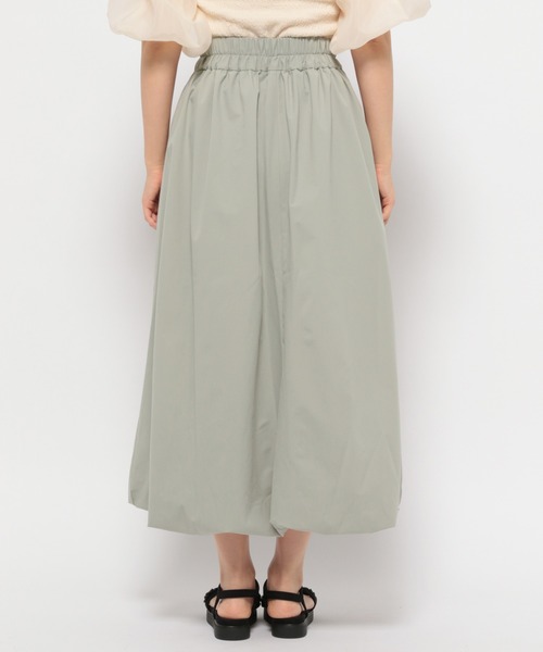 mysty woman(ミスティウーマン)の「バルーンロングスカート 128880(スカート・レディース・グリーン系その他/ブラック/オフホワイト・FREE)」の9枚目の写真