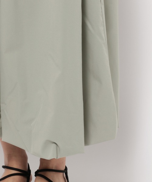 mysty woman(ミスティウーマン)の「バルーンロングスカート 128880(スカート・レディース・グリーン系その他/ブラック/オフホワイト・FREE)」の12枚目の写真