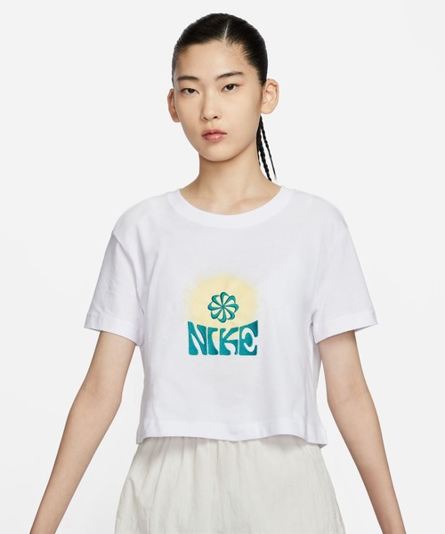 NIKE（ナイキ）の「ナイキ NIKE ナイキ NSW OC1 EDAY S/S Tシャツ（Tシャツ/カットソー・レディース・ホワイト/アーミー/ブラック・XL/S/M/L）」の4枚目の写真