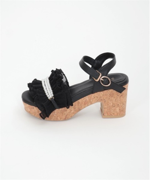 プリーツフリルサンダル | outlet | axes femme online shop