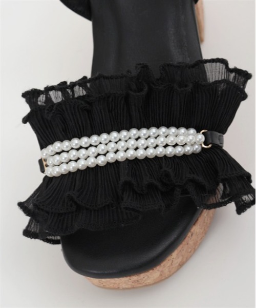 プリーツフリルサンダル | outlet | axes femme online shop