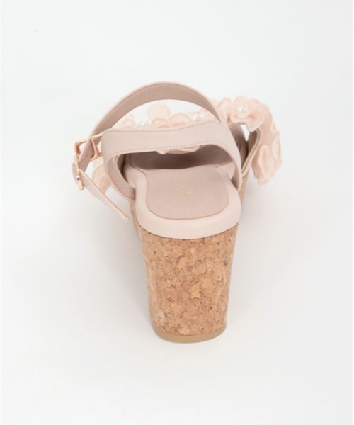 axes femme（アクシーズファム）の「プリーツフリルサンダル（サンダル・レディース・ブラック/ピンク/キナリ・MEDIUM/LARGE）」の21枚目の写真