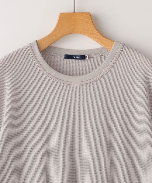 SHIPS（シップス）の「THYARD:130～170cm / ワッフル 半袖 TEE（Tシャツ/カットソー・キッズ・ライトブルー/グレー/ブラック・LARGE/X-LARGE/XX-LARGE）」の5枚目の写真