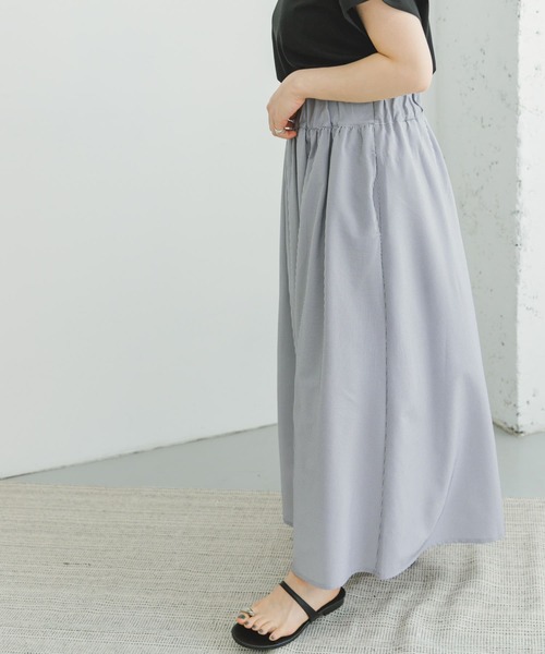 ITEMS URBANRESEARCH（アイテムズ アーバンリサーチ）の「サッカーストライプスカート（スカート・レディース・ライトブルー・FREE）」の15枚目の写真