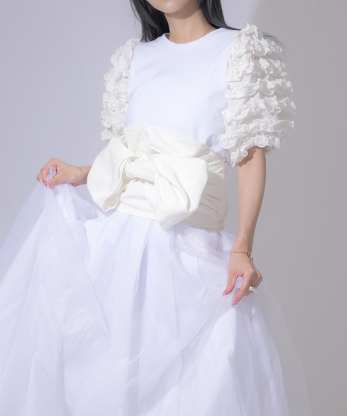 qumerry.（キュメリ）の「デニムリボンビスチェ（ベスト）」 - WEAR