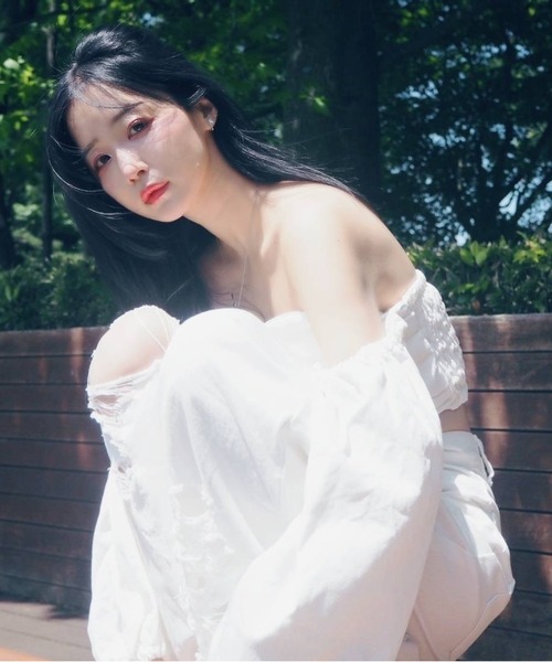 【qumerry.（キュメリ）】 リボンビスチェ qumerry.（キュメリ）の「デニムリボンビスチェ（ベスト）」 - WEAR