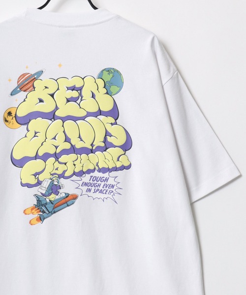 BEN DAVIS(ベンデイビス)の「BEN DAVIS/ベンデイビス LAUNCH SMOKE TEE/オーバーサイズ バックプリント ロゴ ワンポイント 半袖Tシャツ/レディース メンズ(Tシャツ/カットソー・メンズ・ピンク/ホワイト/ブラック・M/XL/L)」の17枚目の写真