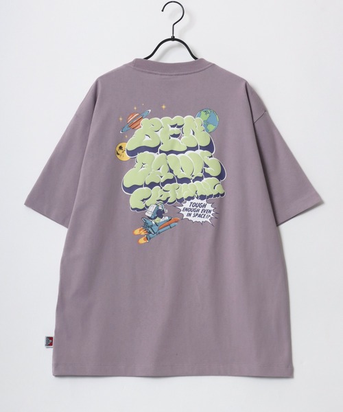 BEN DAVIS(ベンデイビス)の「BEN DAVIS/ベンデイビス LAUNCH SMOKE TEE/オーバーサイズ バックプリント ロゴ ワンポイント 半袖Tシャツ/レディース メンズ(Tシャツ/カットソー・メンズ・ピンク/ホワイト/ブラック・M/XL/L)」の15枚目の写真