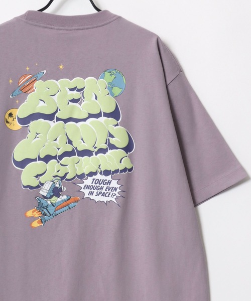 BEN DAVIS(ベンデイビス)の「BEN DAVIS/ベンデイビス LAUNCH SMOKE TEE/オーバーサイズ バックプリント ロゴ ワンポイント 半袖Tシャツ/レディース メンズ(Tシャツ/カットソー・メンズ・ピンク/ホワイト/ブラック・M/XL/L)」の21枚目の写真