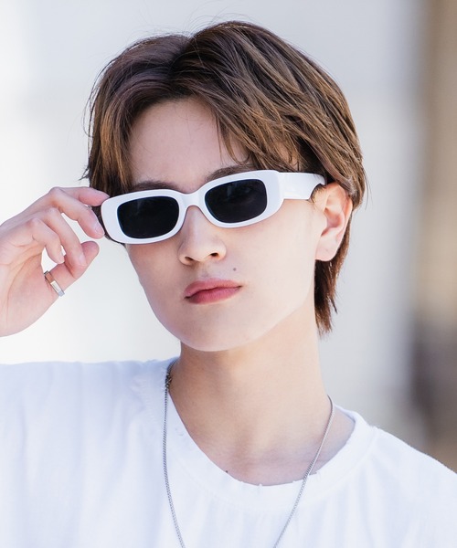 SIDEWAY STANCE（サイドウェイスタンス）の「【SIDEWAY STANCE】スクエアサングラス（サングラス・メンズ・ブラック/ホワイト/ベージュ/グレー・FREE）」の19枚目の写真