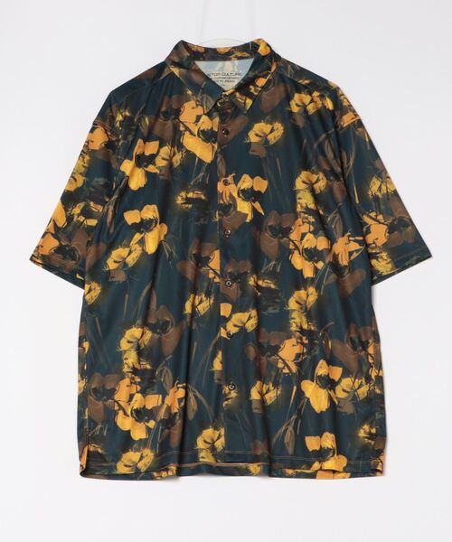 CUSTOM CULTURE（カスタムカルチャー）の「【Custom Culture】PRINTトリコット スムース ショートスリーブ シャツ（シャツ/ブラウス・メンズ・ブルー系その他/オレンジ系その他/イエロー系その他・4/2/3）」の15枚目の写真