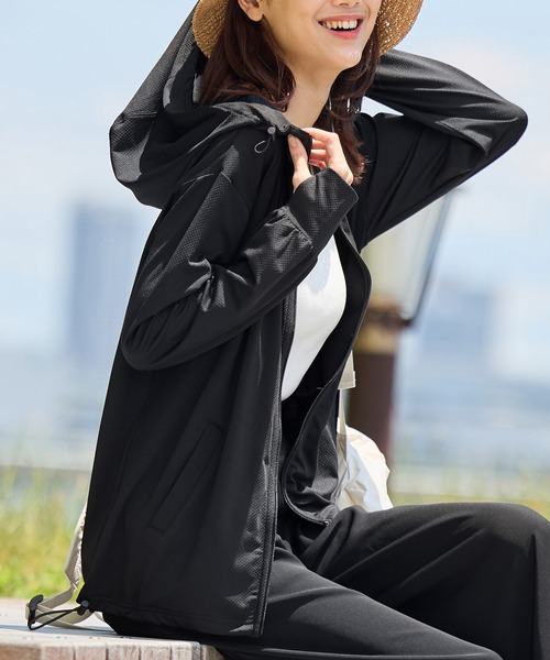 SONO フード付きラッシュガードパーカー　ネイビー 楽天市場】ラッシュガードパーカー レディース メンズ 男女兼用