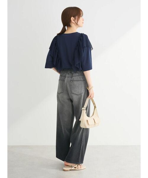 Sugar spoon(シュガースプーン)の「・SUGAR SPOON LIONptラッフルTEE(Tシャツ/カットソー・レディース・アイボリー/チャコールグレー/ネイビー・FREE)」の13枚目の写真