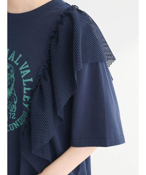 Sugar spoon(シュガースプーン)の「・SUGAR SPOON LIONptラッフルTEE(Tシャツ/カットソー・レディース・アイボリー/チャコールグレー/ネイビー・FREE)」の7枚目の写真