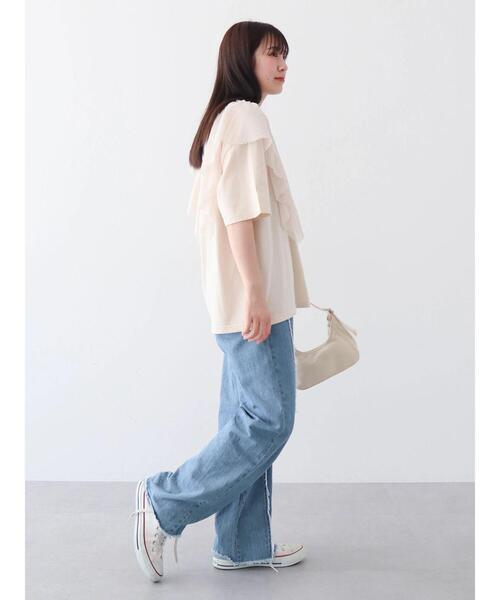 Sugar spoon(シュガースプーン)の「・SUGAR SPOON LIONptラッフルTEE(Tシャツ/カットソー・レディース・アイボリー/チャコールグレー/ネイビー・FREE)」の19枚目の写真