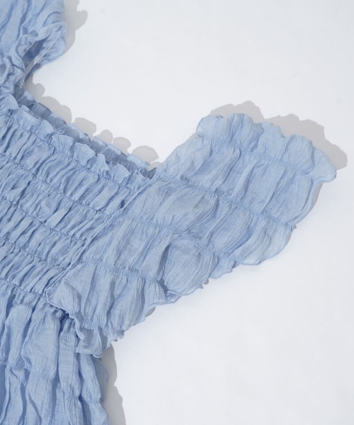 flower（フラワー）の「シアーパピヨンブラウス2（シャツ/ブラウス・レディース・ブルー/アイボリー/ブラウン/ピンク・FREE）」の17枚目の写真