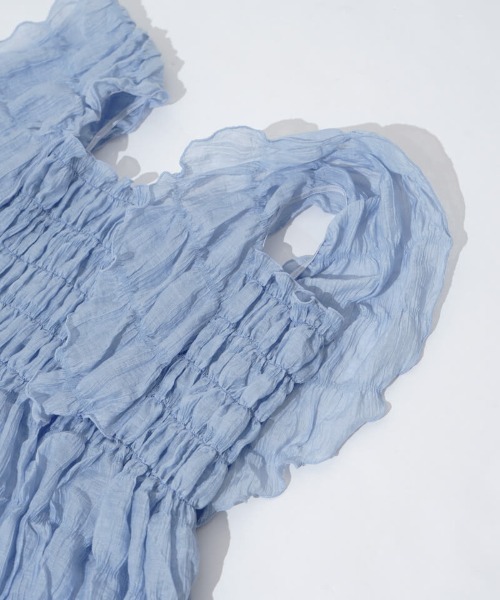 flower（フラワー）の「シアーパピヨンブラウス2（シャツ/ブラウス・レディース・ブルー/アイボリー/ブラウン/ピンク・FREE）」の18枚目の写真