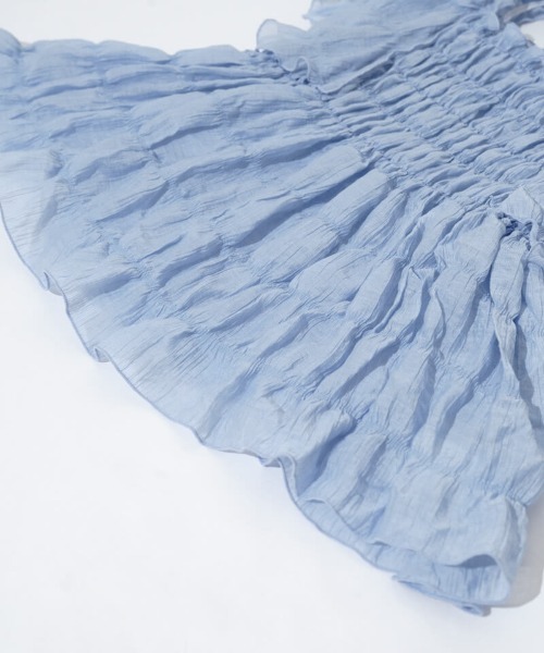 flower（フラワー）の「シアーパピヨンブラウス2（シャツ/ブラウス・レディース・ブルー/アイボリー/ブラウン/ピンク・FREE）」の20枚目の写真