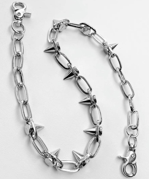 カク　HWZNウォレットチェーン　& イーヴィルアクト　バングル Amazon.co.jp: [silver KYASYA]ウォレットチェーン バイク