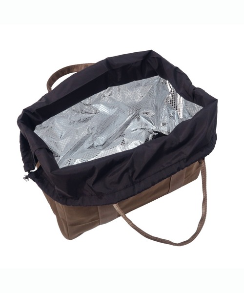 POST GENERAL(ポストジェネラル)の「POST GENERAL ポストジェネラル GOWITH COOLER TOTE / ゴーウィズ クーラートート(トートバッグ・メンズ・ブラック/ブラウン/ダークグレー・FREE)」の5枚目の写真