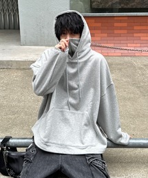 ADAMASTE | high neck zip gimmick hoodie - ハイネックジップギミックフーディー(パーカー)
