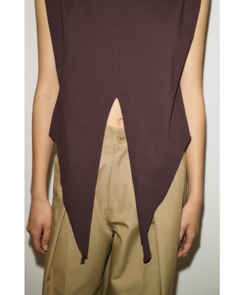 THROW by SLY(スローバイスライ)の「THROW PADDED TIE TOPS パディド タイ トップス(Tシャツ/カットソー・レディース・ブラック/ブラウン/ホワイト・FREE)」の16枚目の写真