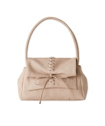 フロントシャーリングリボンバッグ